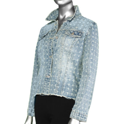 Tribal Denim Jacket- Blue Fog. Tribal Style: 7100O-4319-1633.