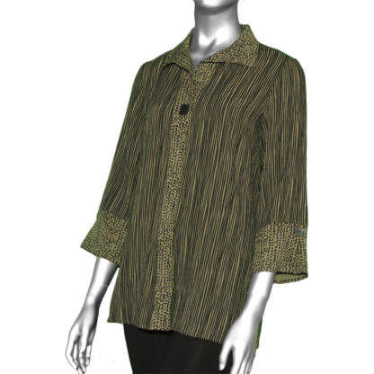 Habitat Hidden Placket Shirt- Morel. Habitat Style: 35641