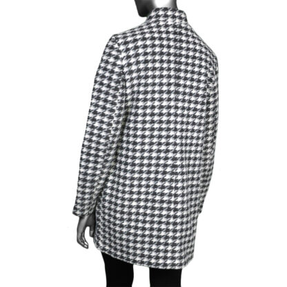 Tribal Women's Houndstooth Zip Up Coat - Black - Image 2