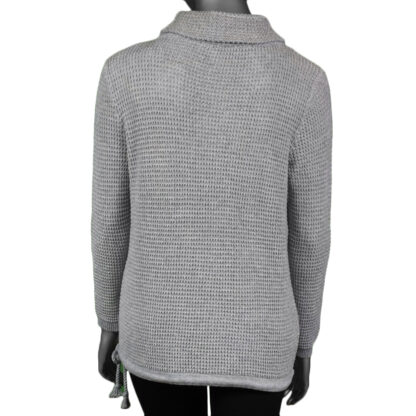 Tribal Women's Long Sleeve Popcorn Sweater- Grey Mix - Image 2