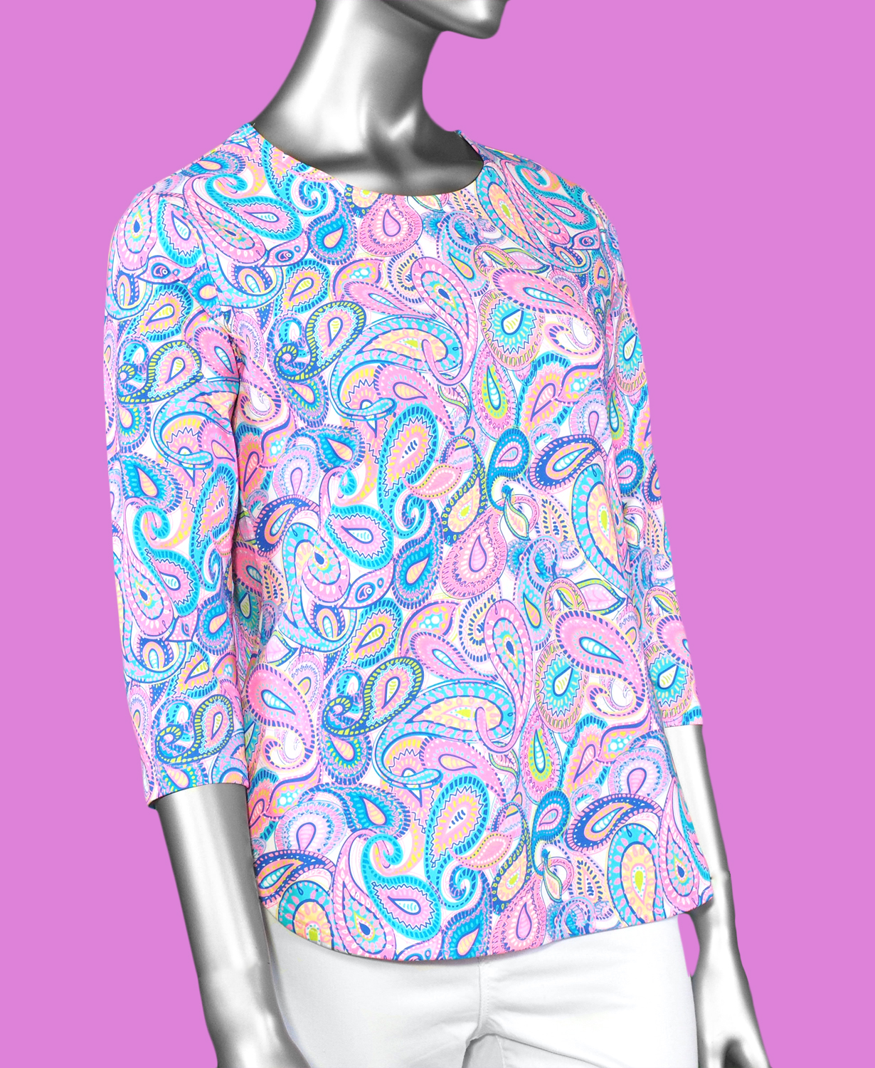 LuLu B Asymmetrical 3/4 Sleeve Shirt – Nabos