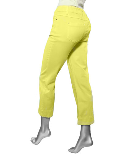 Tribal Kick Flare Capri- WildLime . Tribal Style: 1647O-2020W-2202 Rear