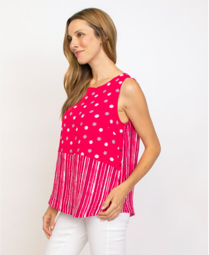 Habitat Express Mix Side Button Tank- Rose . Habitat Style: 33201 Rose Profile