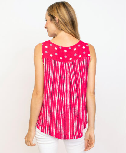 Habitat Express Mix Side Button Tank- Rose . Habitat Style: 33201 Rose Back