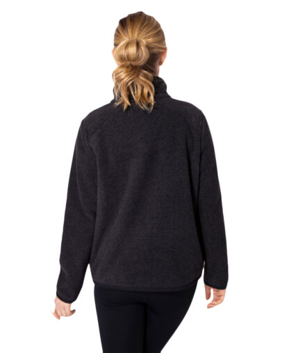 Escape Frosted Polar Fleece Vail Jacket- Black . Escape Style: 16228 BLK Back