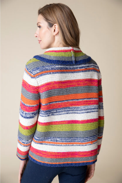 Habitat Rustic Stripes Pullover- Multi . Habitat Style: 89307 MLT Back