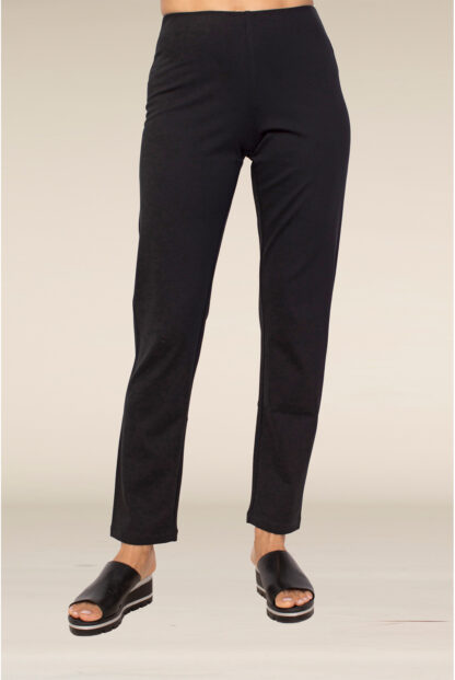 Habitat Luxe Ponte Straight Pant- Black . Habitat Style: 10671 BLK