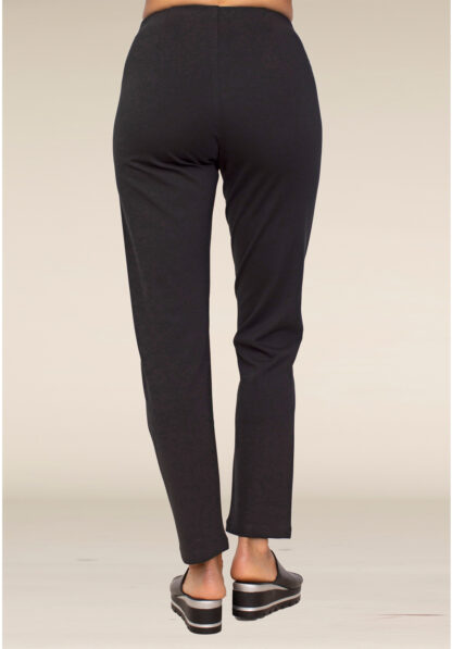 Habitat Luxe Ponte Straight Pant- Black . Habitat Style: 10671 BLK Rear