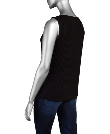 Liverpool Sleeveless Boat Neck Sweater- Black. Liverpool Style: LM8747K61 001 Back