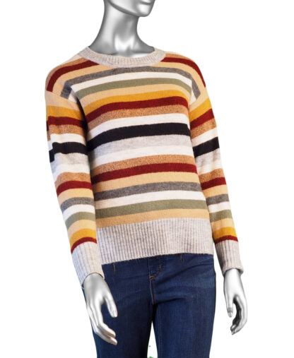 Tribal Stripe Sweater- Bordeaux . Tribal Style: 1970O-8029-0074