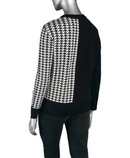 Liverpool Crew Neck Sweater- Houndstooth . Liverpool Style: LM8D53SK31 Back