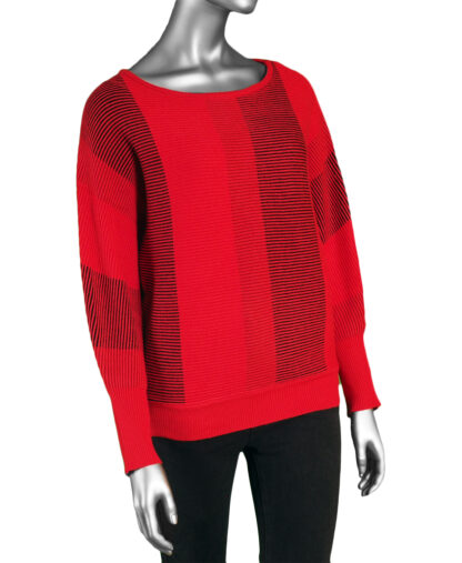 Liverpool Boat Neck Dolman Sweater- Tango Red . Liverpool Style: LM8D53SK31