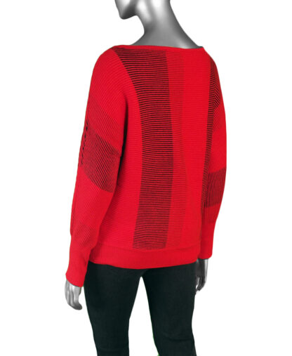 Liverpool Boat Neck Dolman Sweater- Tango Red . Liverpool Style: LM8D53SK31 Back