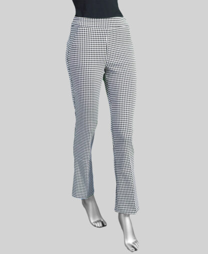 Tribal Pull-On Houndstooth Pant- Black . Tribal Style: 1879O-8064-0002