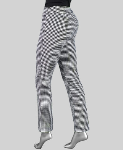 Tribal Pull-On Houndstooth Pant- Black . Tribal Style: 1879O-8064-0002 Rear