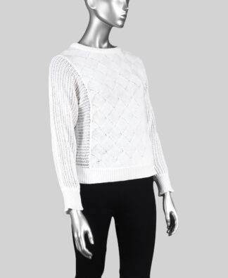 Tribal Dolman Crew Neck Sweater- Eggshell . Tribal Style: 5551O-4632-1397