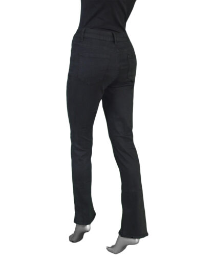 Charlie B Asymmetrical Bootcut Hem Pant- Black . Charlie B Style: C5429RR-618A-001 Rear