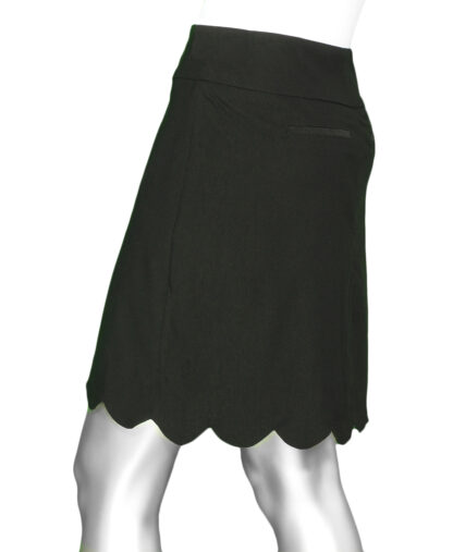 Lulu-B Scallop Skirt- Black - Image 2