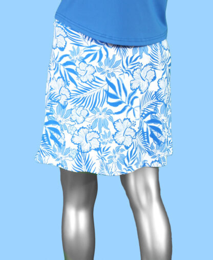 Lulu-B Zip Skort- Spring Bouquet Deep Sea . Style: SPX3148 SBPR Rear